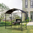 Outsunny Gazebo Marquee Canopy Awning Shelter Garden Patio BBQ Tent Grill Black