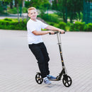 HOMCOM Foldable Kick Scooter for Kids w/ Adjustable Height, Break, Big Wheels