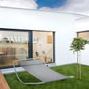 Outsunny Single Texteline Outdoor Hammock Bed Patio Sun LoungerRocker Grey