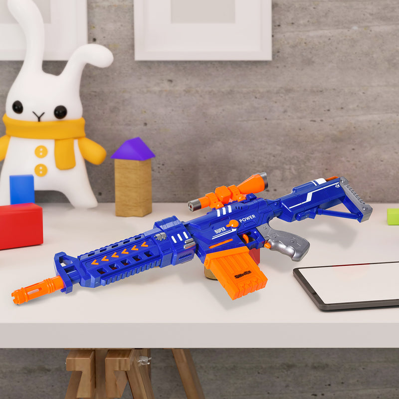 HOMCOM Automatic Foam Blaster Toy Gun Shooter 20 Soft EVA Darts for 8-12 Year