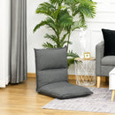 HOMCOM Foldable Padded Sofa with Adjustable Backrest Thick Seat Cushion Lounge