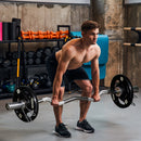 SPORTNOW Olympic Weight Plates For 2'' Barbell Bar With Tri Grips, 2 X 5kg