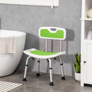 HOMCOM Shower Stool for the Elderly and Disabled, Adjustable Shower Stool