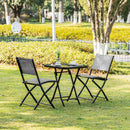 Outsunny 3 Piece Patio Dining Set - Black