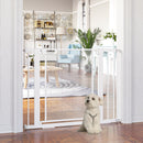 Pressure Fit Safety Gate for Doors, Dog Gate w/ Auto Close, 75-103 cm - White