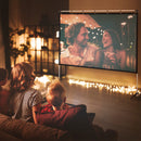 HOMCOM Projector Screen 100 inch Portable 16:9 Projection Screen Indoor Outdoor