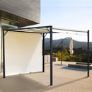 Outsunny 3 x 3m Pergola Metal Gazebo Outdoor Sun Shade Shelter Adjustable Canopy