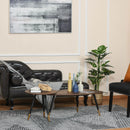 HOMCOM Coffee Table Set of 2 Nesting End Side Tables Living Room Home Office