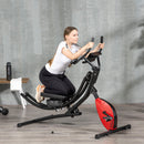 HOMCOM Abs Trainer and Exercise Bike w/ Adjustable Heights and Resistance