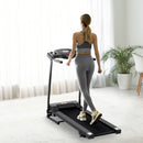 HOMCOM Foldable Motorised Treadmill, Indoor Running Machine w/ LCD Display