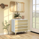 HOMCOM Chest of Drawers, 4 Drawer Storage Cabinet Organiser for Bedroom