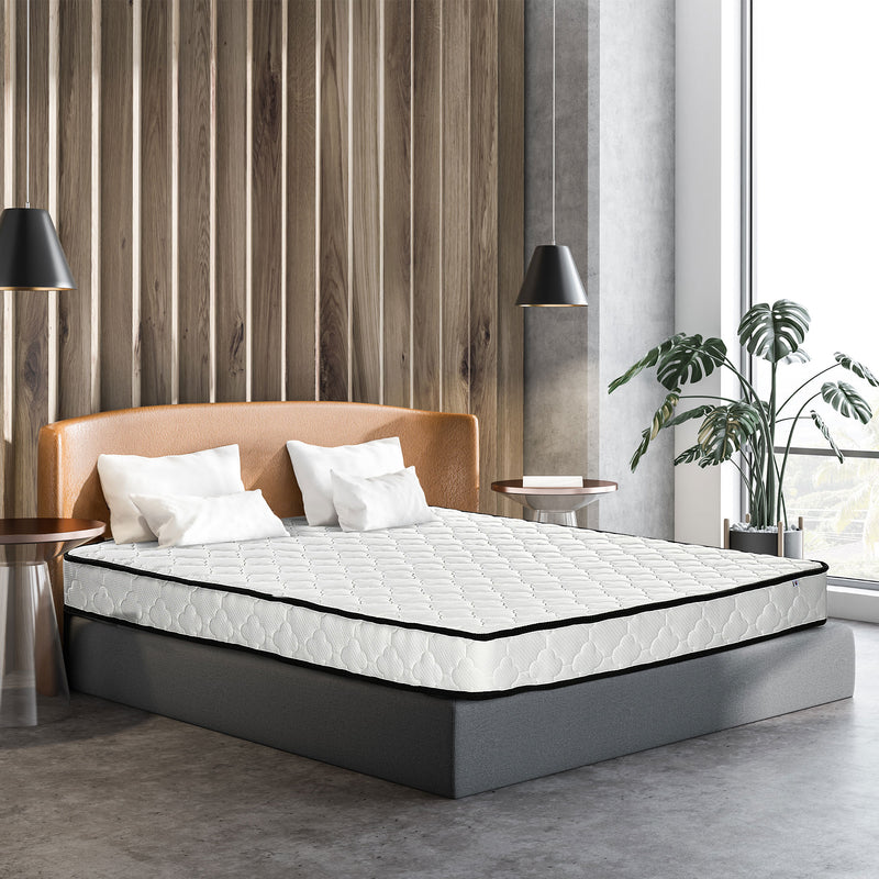 HOMCOM King Mattress W/ Breathable Foam Pocket Innerspring 200cmx150cmx18cm