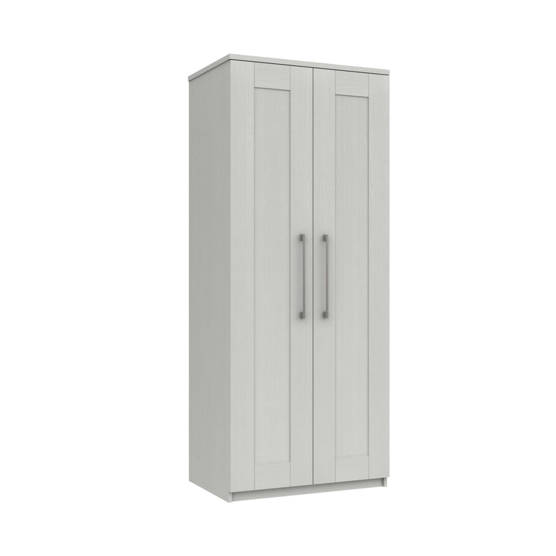 Chester Ready Assembled Wardrobe with 2 Doors - White