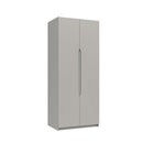 Balagio Ready Assembled Wardrobe with 2 Doors - Light Grey Gloss
