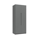 Balagio Ready Assembled Wardrobe with 2 Doors - Dusk Grey Gloss