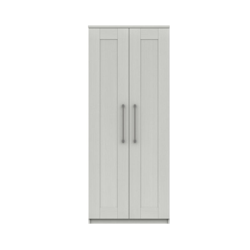 Chester Ready Assembled Wardrobe with 2 Doors - White