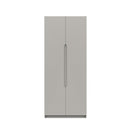 Balagio Ready Assembled Wardrobe with 2 Doors - Light Grey Gloss