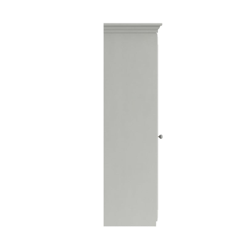 Bailey Ready Assembled Wardrobe with 2 Doors - White
