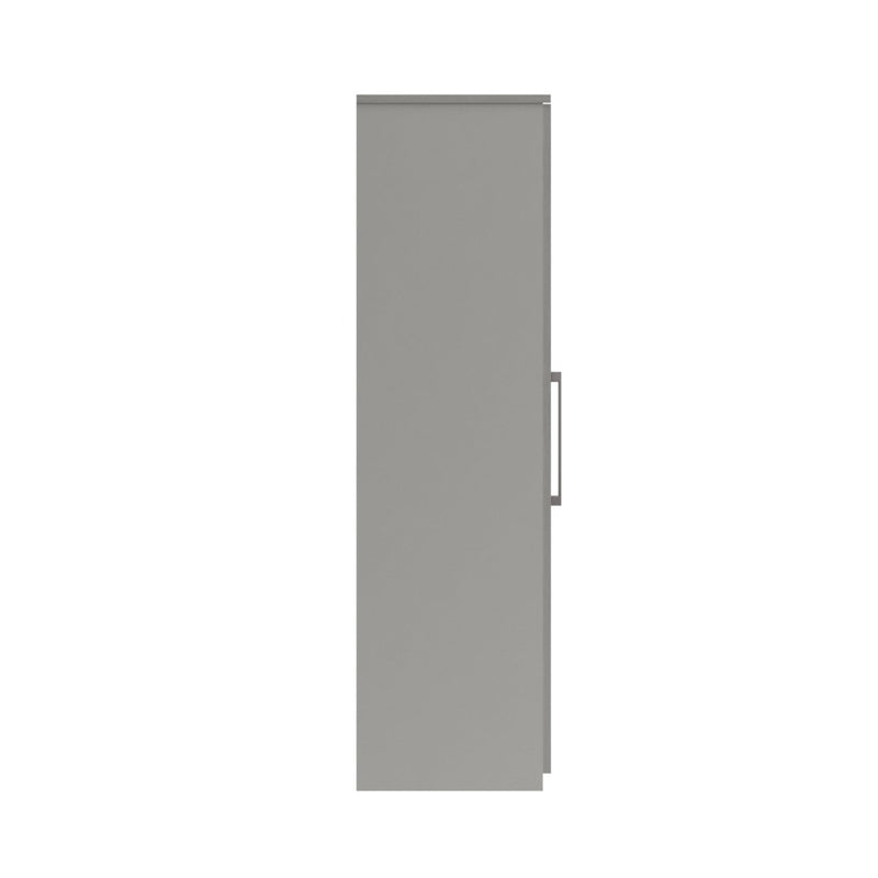 Chester Ready Assembled Wardrobe with 2 Doors & Mirror - Light Grey