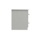 Chester Ready Assembled Bedside Table with 2 Drawers - White