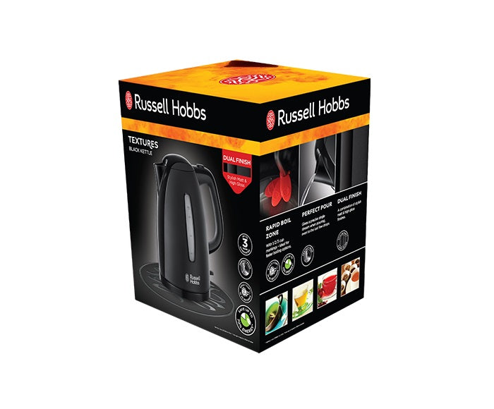 Russell Hobbs High Gloss 1.7L Rapid Boil Kettle -  Black