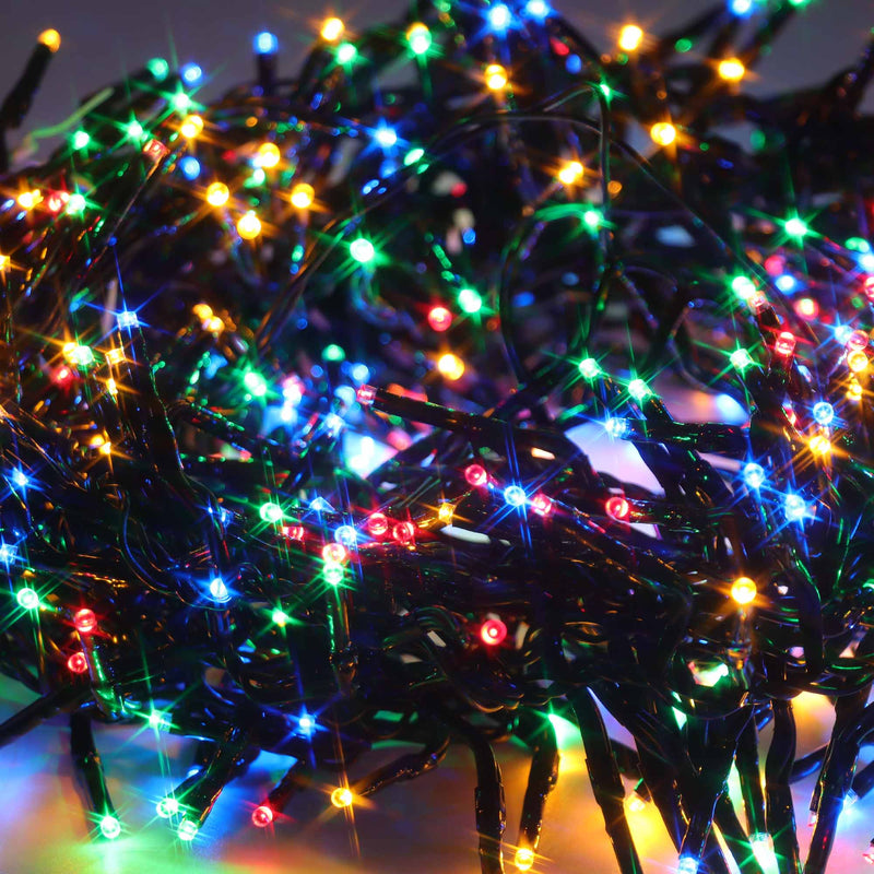 Christmas Sparkle Indoor and Outdoor Cluster Lights x 960 with Multi Colour LEDs - Mains Operated