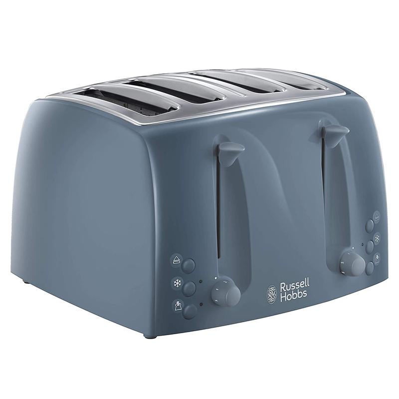 Russell Hobbs Textures 4 Slice Toaster - Grey