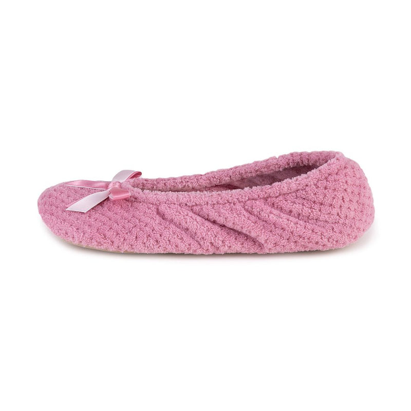 Totes  Terry Ballet Womens Slippers - Blush