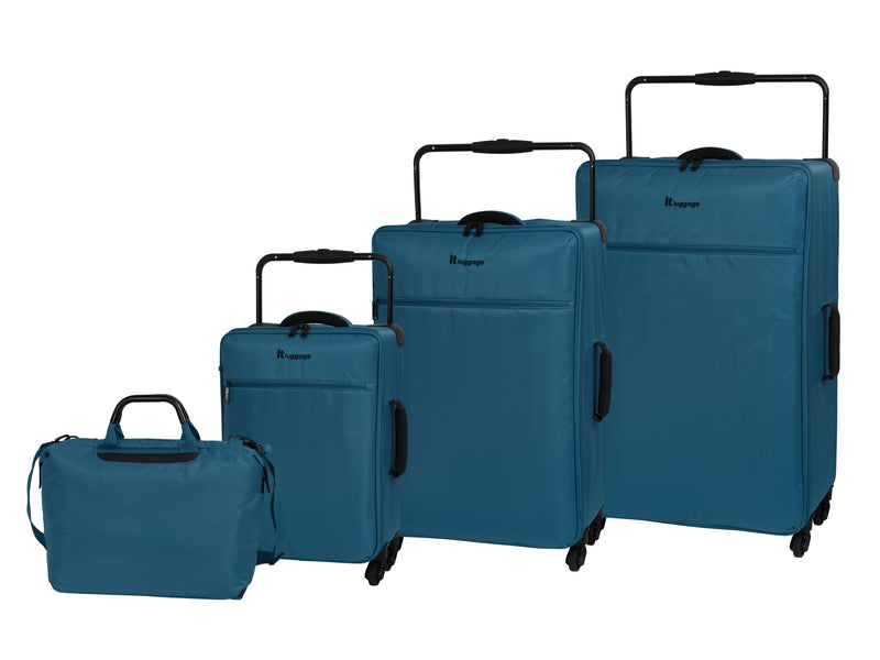 IT Worlds Lightest Wheel Luggage- Moroccan Blue