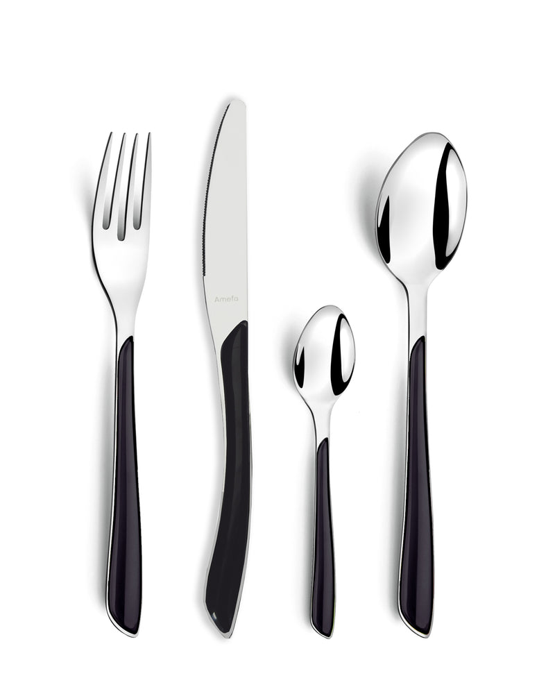 Eclat 16 Piece Cutlery Set- Black