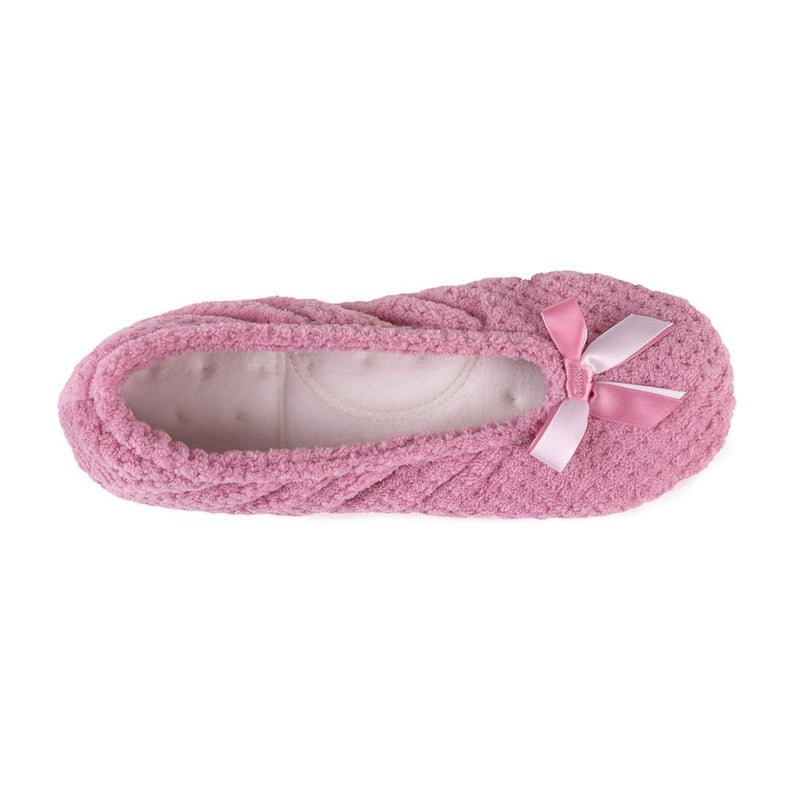 Totes  Terry Ballet Womens Slippers - Blush