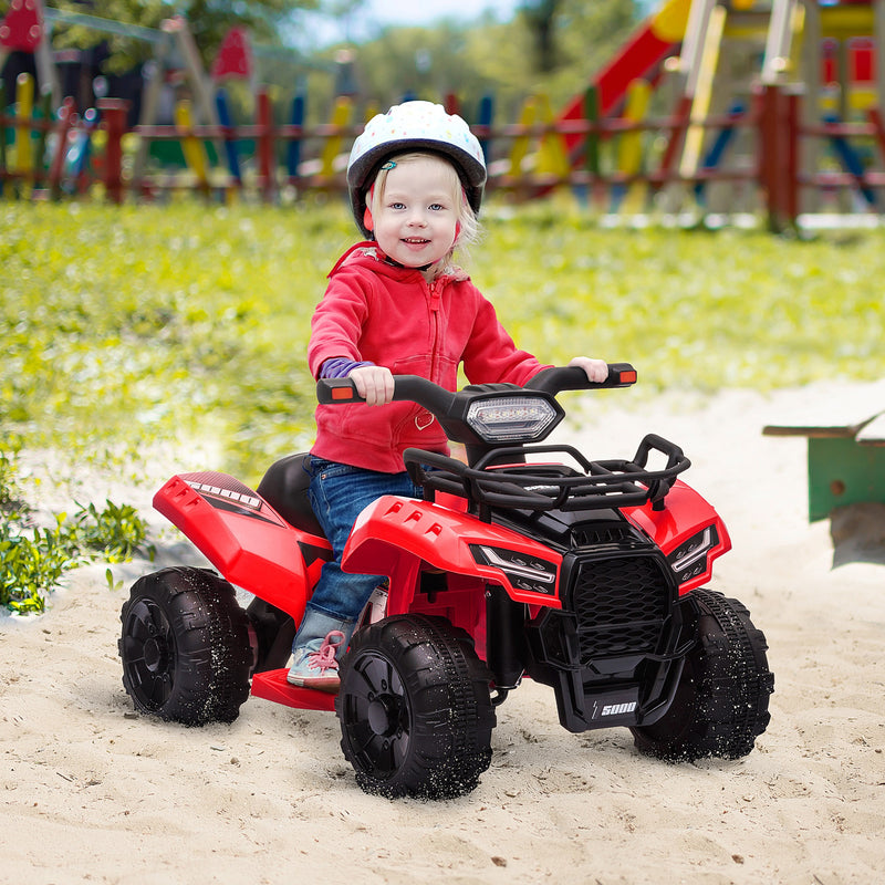 Kids Ride On Car Four Wheeler Quad Bike 6v - Red