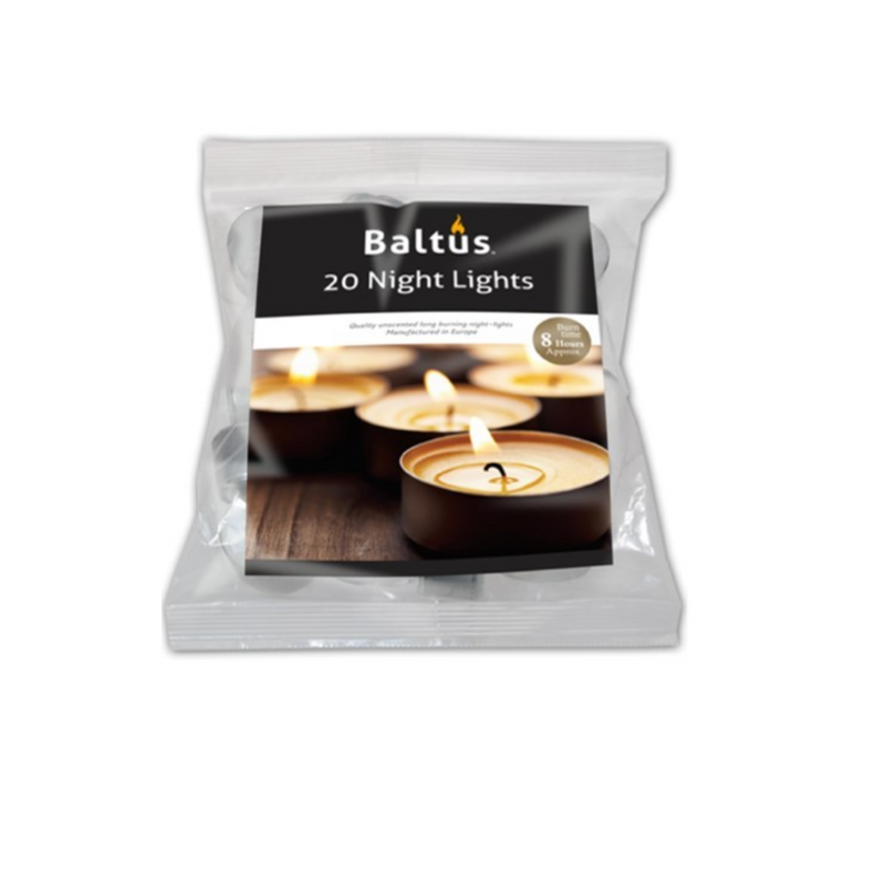 20 Pack Bagged 8Hour Burn Night Lights