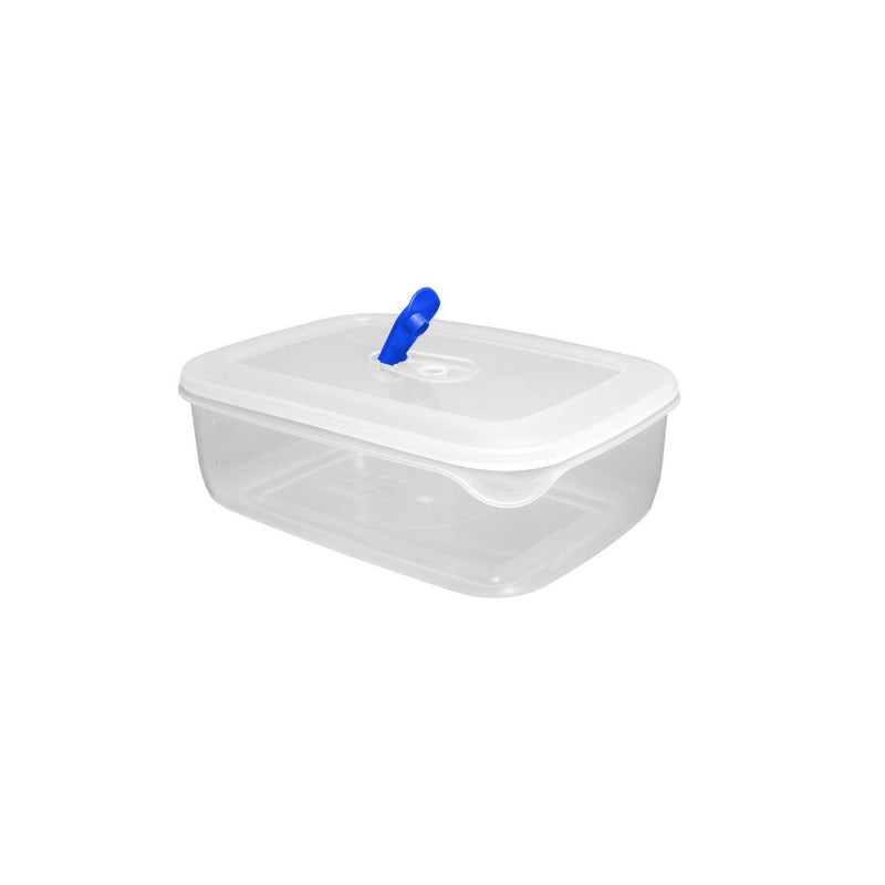 Microseal Food Container & Lid Rectangle 1.3L 20x15x7cm