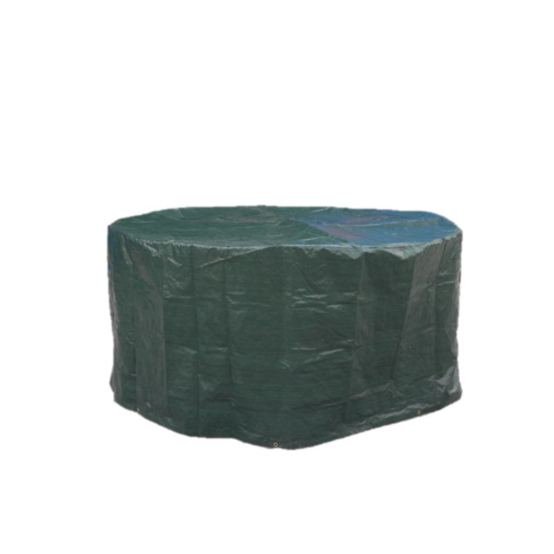 Silver & Stone Outdoor Furniture Cover for 4 Seater Round 205 x 89cm Green