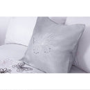 Butterfly Flower Complete Bedding Set - Silver (Bed in a bag)