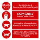 Club Class 600D EVA Suitcase - Red