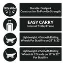 Club Class 600D EVA Suitcase - Black