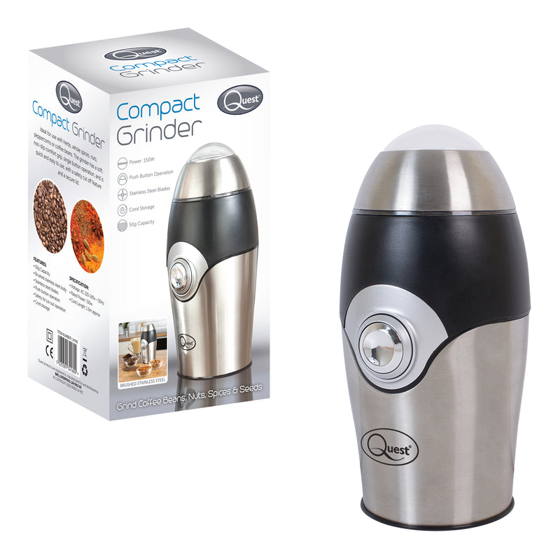 Quest Electric Compact Grinder - Stainless Steel