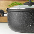 Sovereign Stone 24cm Scratch Resistant Easy Clean Non Stick Stockpot & Lid