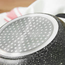 Sovereign Stone Non-Stick Milk Pan (16cm) Marble Effect Stainless Steel Saucepan