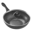 Sovereign Stone 28cm Scratch Resistant Easy Clean Non Stick Wok & Lid All Hobs