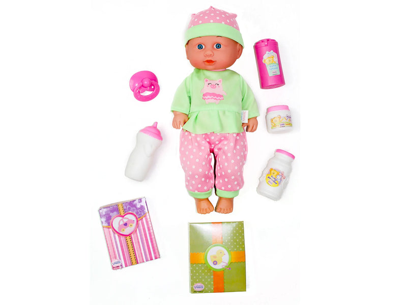 Uneeda Doll Little Luv Baby Doll with Crib Gift Set
