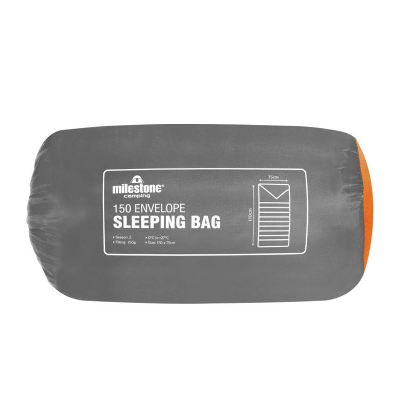 Milestone Envelope Sleeping Bag - Single - 2 Seasons