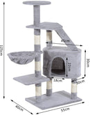 Pawhut Multi Activity Cat Tree Scratch Post