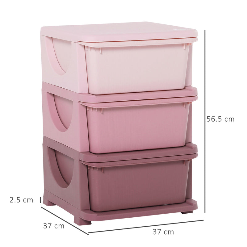 Kids Storage Boxes - Pink