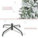 HOMCOM Christmas Tree Snow Flocked 6'