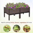 Outsunny Set of 2 Raised Garden Bed 50L x 50W