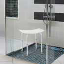 HOMCOM Shower Stool White