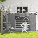 Outsunny 3x3(m) or 3x6m Pop Up Gazebo Side Panels Replacement, 2 Pack, Grey
